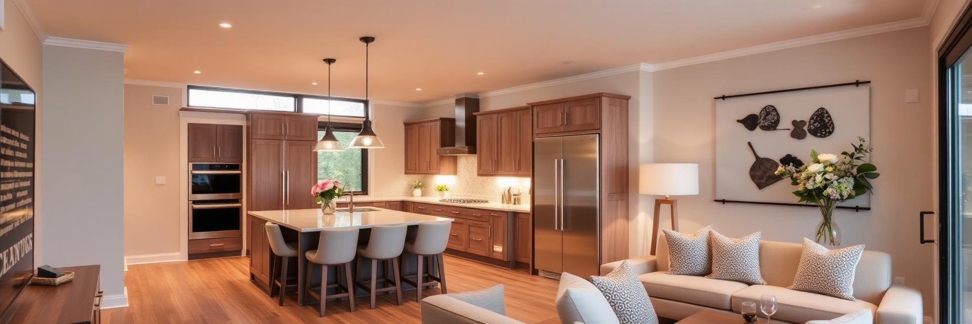 Completed home renovation interior showcasing quality craftsmanship by Affinity Contractors Inc
